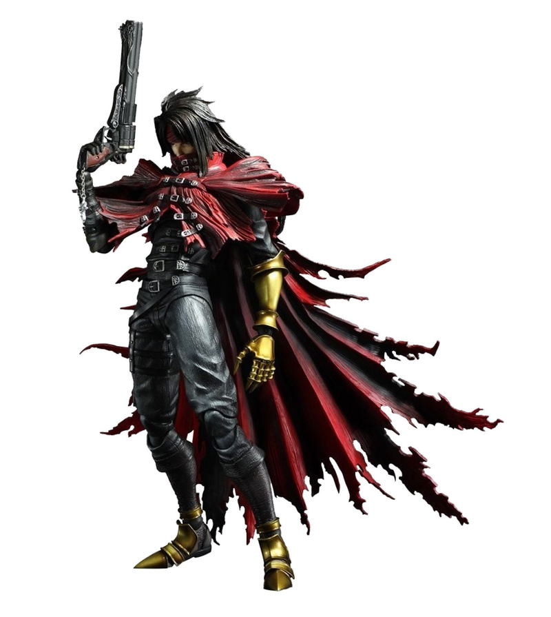 Final Fantasy VII Advent Children Play Arts Kai Non Scale Pre-Painted Figure: Vincent Valentine image 1