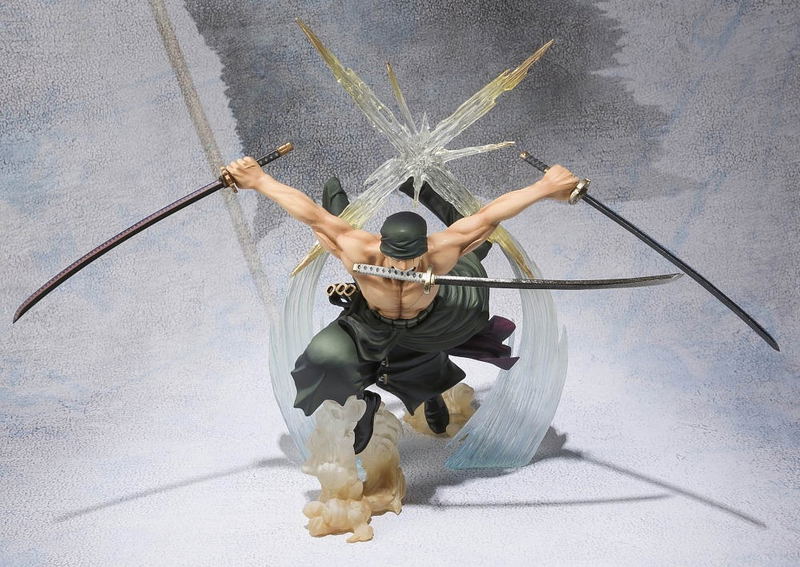 One Piece Figuarts Zero Non Scale Pre-Painted PVC Figure: Roronoa Zoro Battle Ver. Rengoku Onigiri (Re-run) image 3