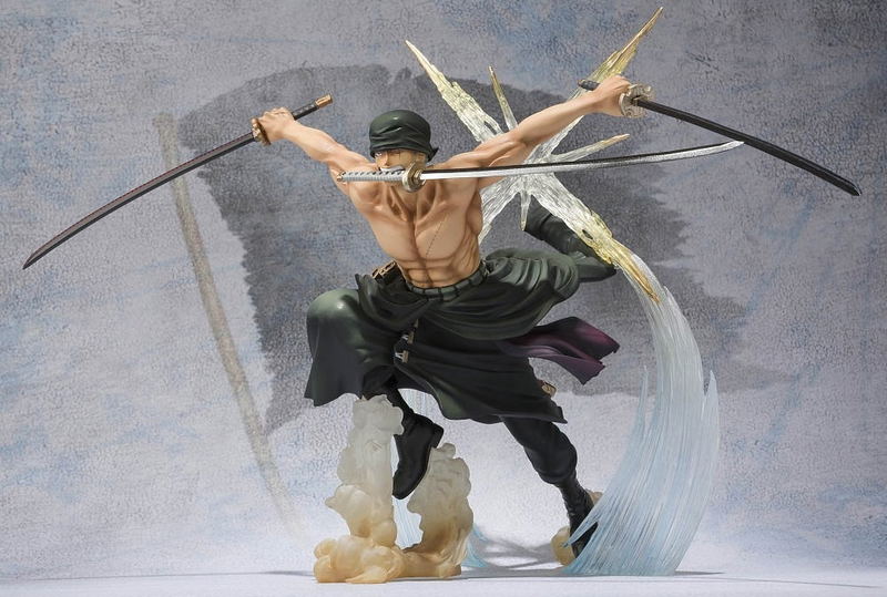 One Piece Figuarts Zero Non Scale Pre-Painted PVC Figure: Roronoa Zoro Battle Ver. Rengoku Onigiri (Re-run) image 4