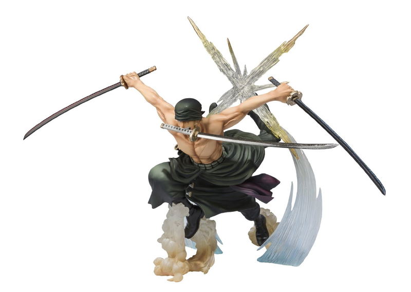 One Piece Figuarts Zero Non Scale Pre-Painted PVC Figure: Roronoa Zoro Battle Ver. Rengoku Onigiri (Re-run) image 1