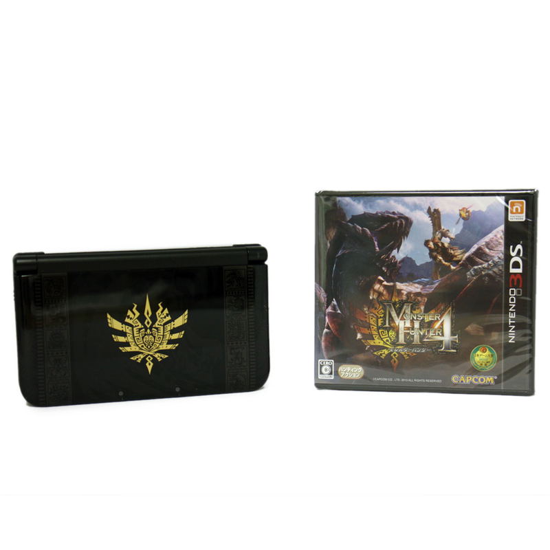 Nintendo 3DS LL [Monster Hunter 4 Special Pack] (Goa Magara Black) image 2