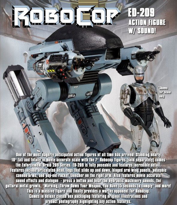 Robocop 10" Inch Pre-Painted Action Figure: ED-209 with Sound image 2
