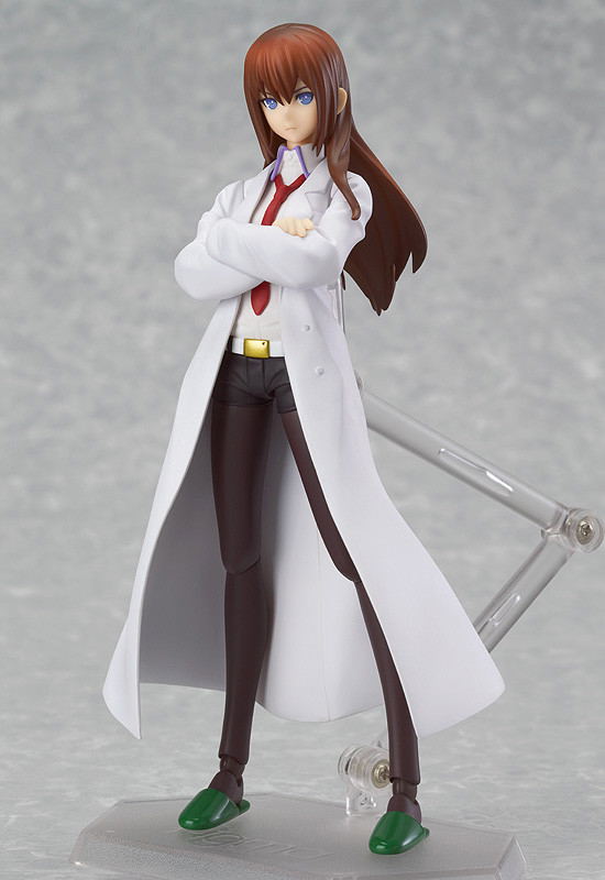 Steins;Gate figma Non Scale Pre-Painted PVC Figure: Makise Kurisu White Coat ver. image 2