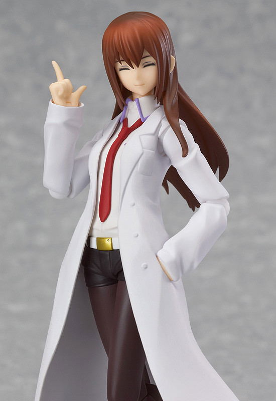 Steins;Gate figma Non Scale Pre-Painted PVC Figure: Makise Kurisu White Coat ver. image 5