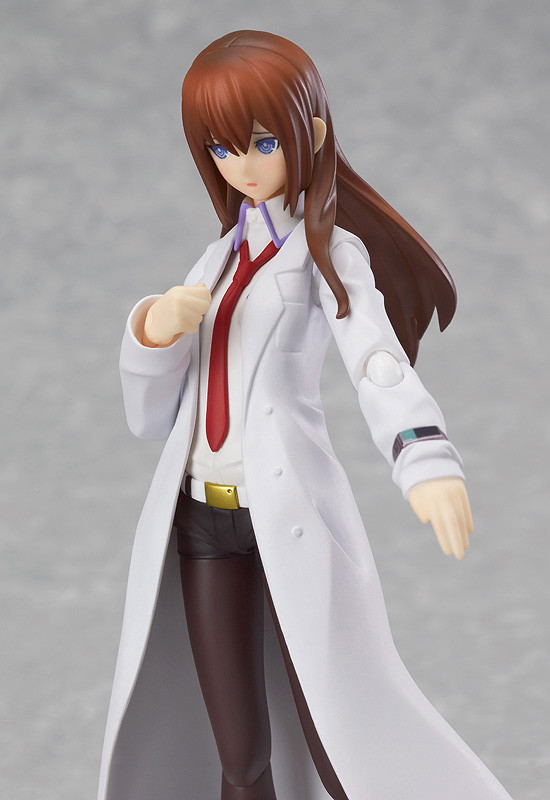 Steins;Gate figma Non Scale Pre-Painted PVC Figure: Makise Kurisu White Coat ver. image 6