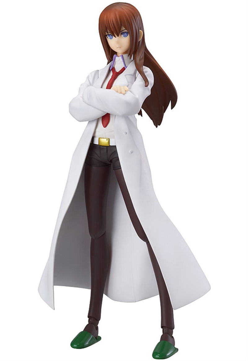 Steins;Gate figma Non Scale Pre-Painted PVC Figure: Makise Kurisu White Coat ver. image 1