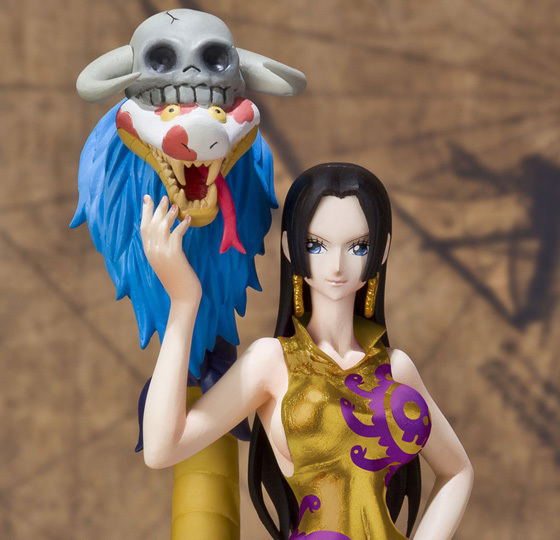 One Piece Figuarts Zero Non Scale Pre-Painted PVC Figure: Boa Hancock & Sarome Golden ver. image 2
