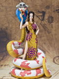 One Piece Figuarts Zero Non Scale Pre-Painted PVC Figure: Boa Hancock & Sarome Golden ver. thumbnail 3