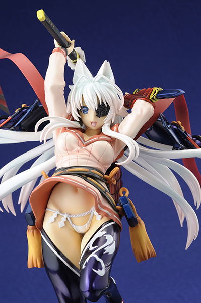 Hyakka Ryoran 1/8 Scale Pre-Painted PVC Figure: Yagyu Jubei Glittering Silver Sword Princess ver. with Desk Mat [Limited Edition] image 3