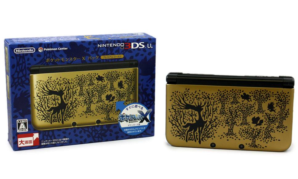 Ubevæbnet Indstilling på Nintendo 3DS LL [Pokemon X Pack] (Premium Gold)