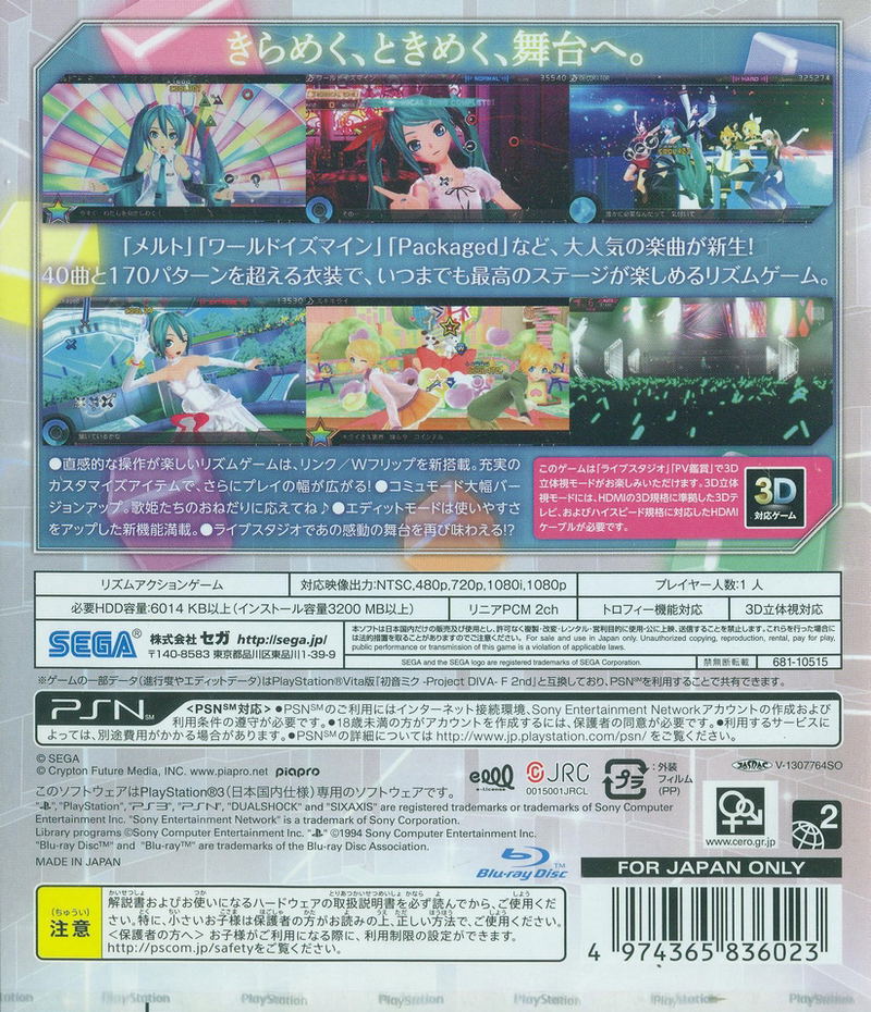 Hatsune Miku -Project DIVA- F 2nd image 2