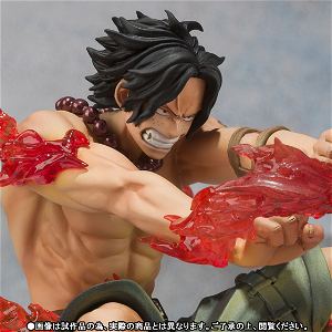 Figuarts Zero One Piece Non Scale Pre-Painted PVC Figure: Portgas D. Ace Battle Ver. Cross Fire