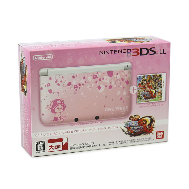 Nintendo 3DS LL - One Piece Unlimited World R Limited Adventure Pack (Chopper Pink ver.) image 1