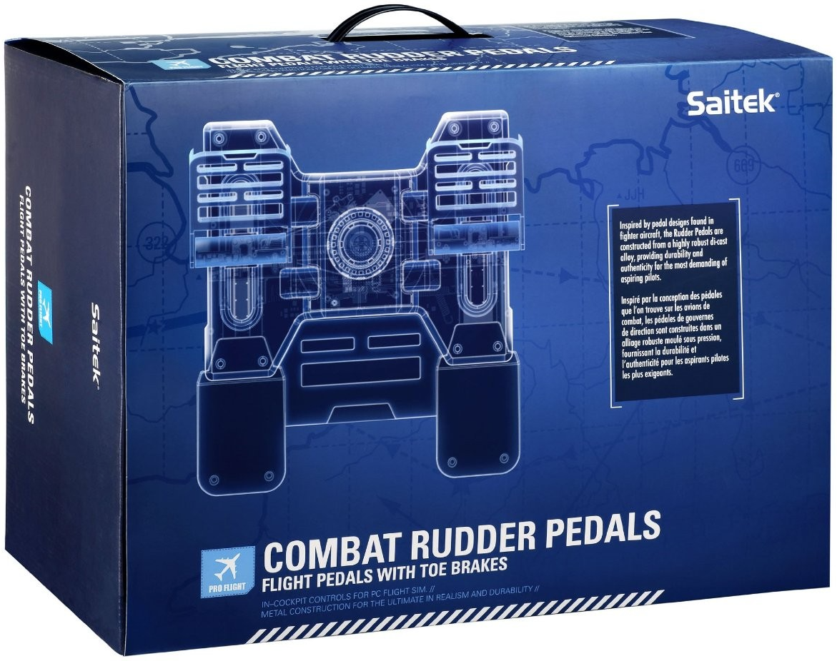 Saitek Pro Flight Combat Rudder Pedals, USB (PC) for Windows Saitek Pro Flight Combat Rudder Pedals, USB (PC) for Windows