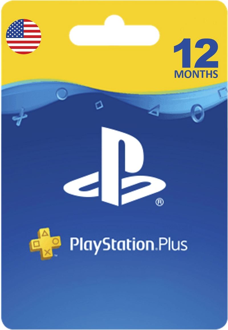 Sony PlayStation PLUS 1 YEAR (12 Month)Gamecard PSN PS3 PS4 VITA*NEW*  799366036944 