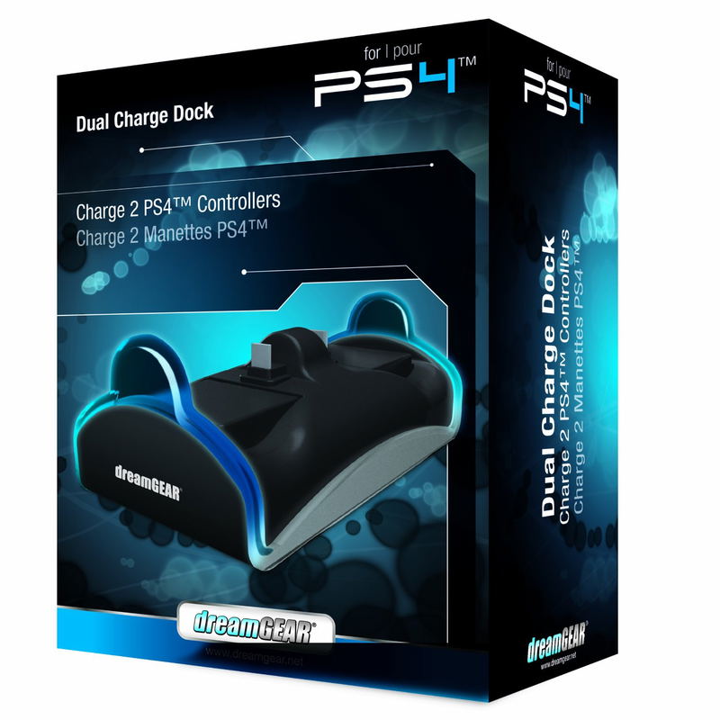 DreamGear Dual Charge Dock (Black) image 2