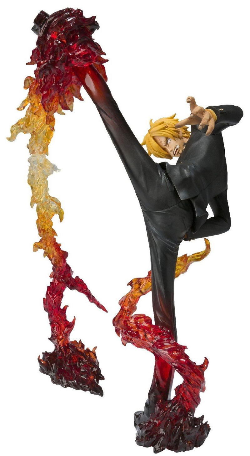 One Piece Figuarts Zero Non Scale Pre-Painted PVC Figure: Sanji Battle Ver. Diable Jambe Flambage Shot image 1