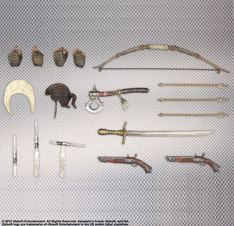 Assassin's Creed III Play Arts Kai Non Scale Pre-Painted Action Figure: Kai Connor image 7