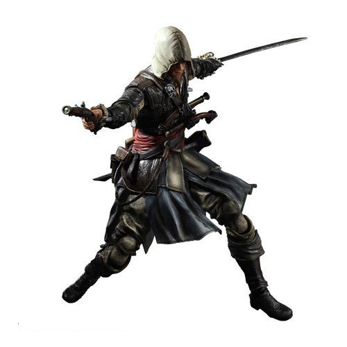 Assassin's Creed IV Black Flag Play Arts Kai Non Scale Pre-Painted Action Figure: Edward image 1