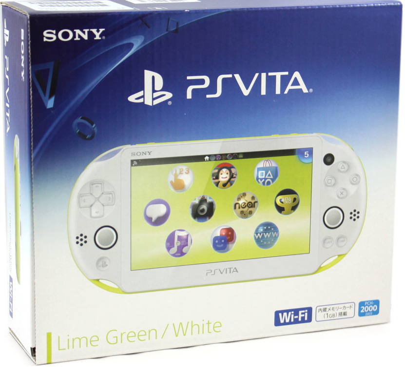 PS Vita PlayStation Vita New Slim Model PCH2000 (Lime Green White)