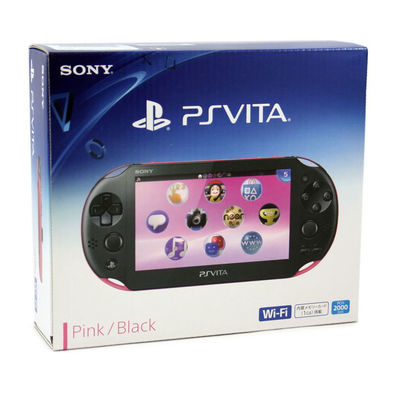 PS Vita PlayStation Vita New Slim Model PCH-2000 (Pink Black)