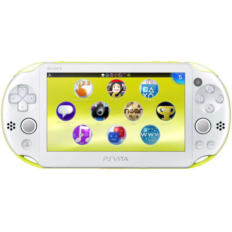 PS Vita PlayStation Vita New Slim Model - PCH-2000 (Lime Green White) image 4