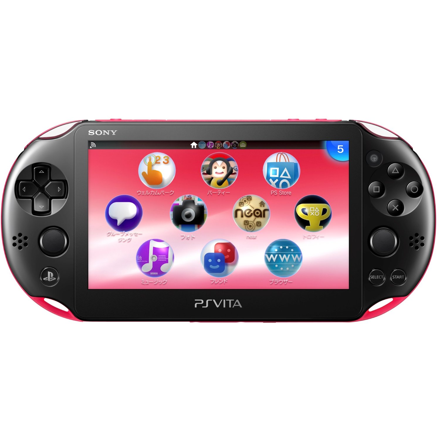 PS Vita PlayStation Vita New Slim Model - PCH-2000 (Pink Black)