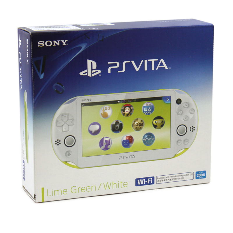 PS Vita PlayStation Vita New Slim Model - PCH-2006 (Lime Green White) image 1