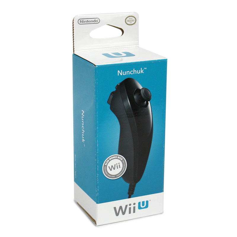 Wii U Nunchuk Controller (Black) image 1