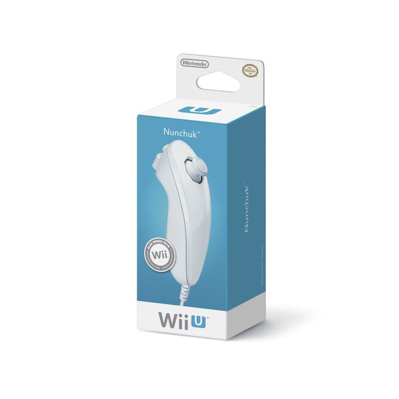 Wii U Nunchuk Controller (White) for Nintendo Wii, Wii U - Technical View