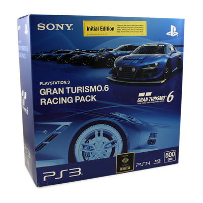 PlayStation 3 Slim White Console - Gran Turismo 6 Racing Pack 