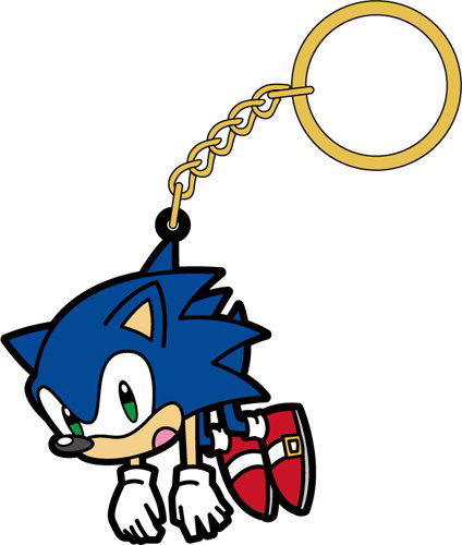 Sonic the Hedgehog Tsumamare Key Ring: Sonic (Re-run) image 1
