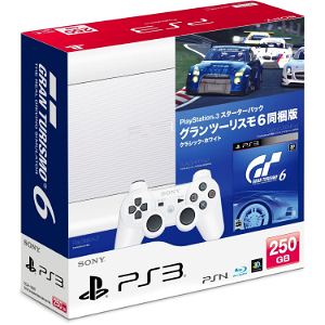 PlayStation3 New Slim Console - Starter Pack with Gran Turismo 6 (Classic White)