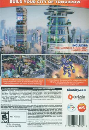 SimCity: Cities of Tomorrow Expansion Pack (Limited Edition) (Code in a Box)