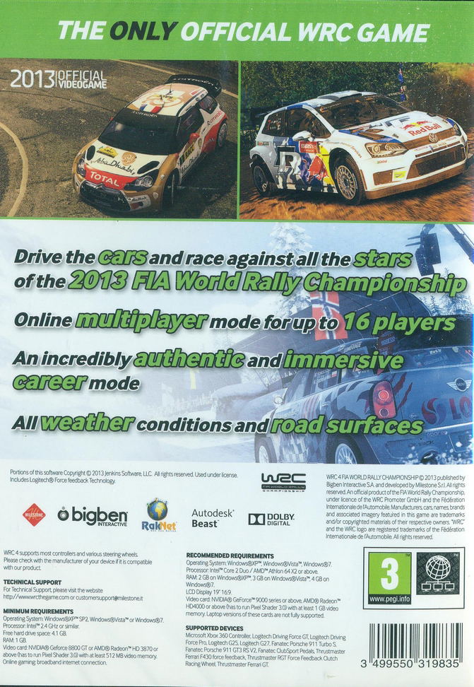 WRC: FIA World Rally Championship 4 (DVD-ROM) image 2