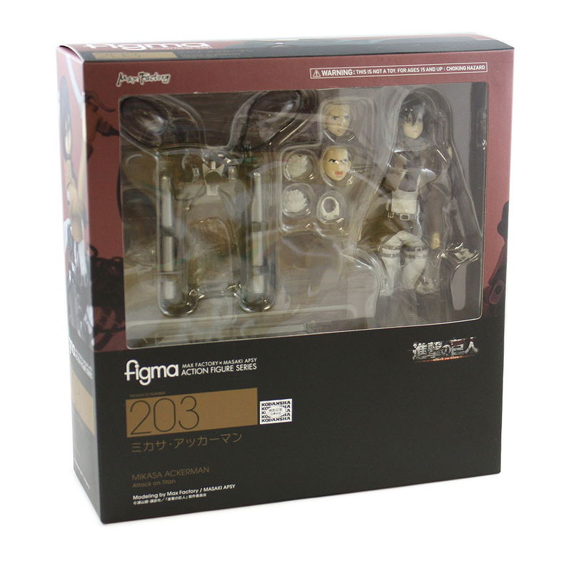 figma Attack on Titan Non Scale Pre-Painted PVC Figure: Mikasa Ackerman image 8