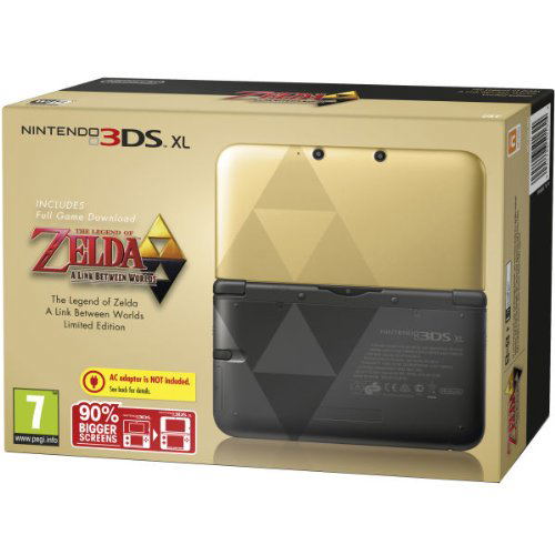 Nintendo 3DS XL (The Legend of Zelda: A Link Between Worlds - Black x Gold Limited Edition) image 2