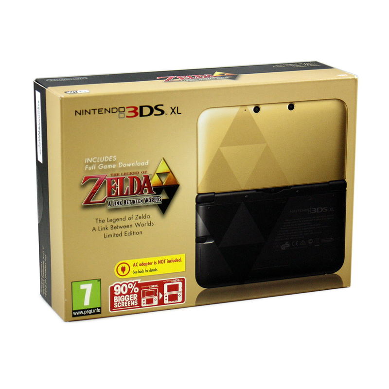 Nintendo 3DS XL (The Legend of Zelda: A Link Between Worlds - Black x Gold Limited Edition) image 1