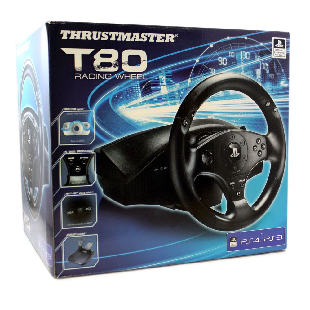 Thrustmaster T80 Racing Wheel for PlayStation 3, PlayStation 3