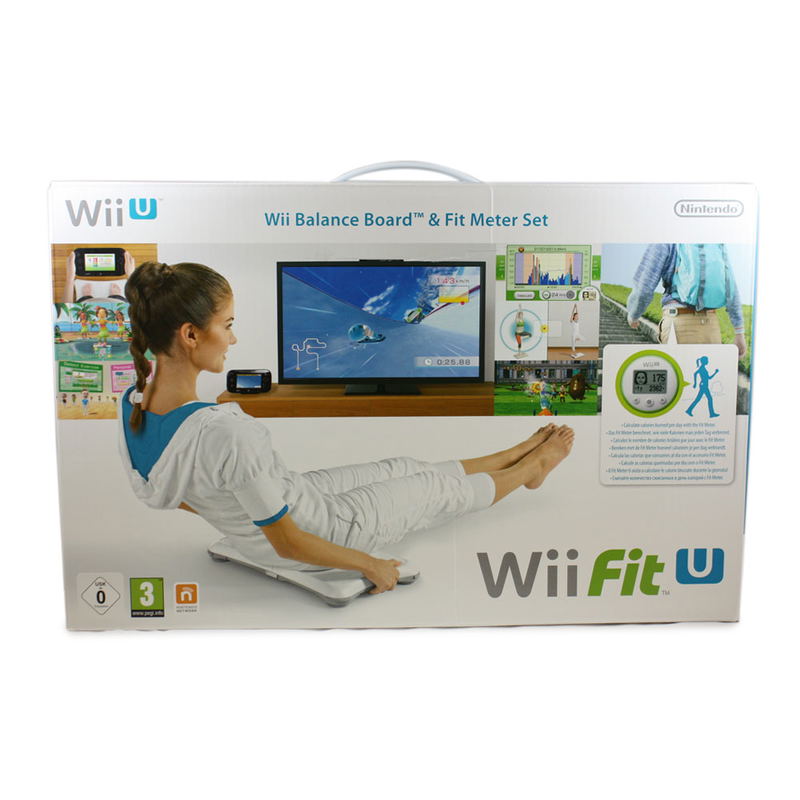 Wii Fit U & Balance Board (White) & Fit Meter (Green) image 1