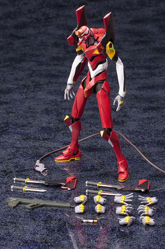 Rebuild of Evangelion 1/400 Scale Model Kit: Regular Human Form Battle Weapon Evangelion Production Model Kai 02 Beta image 13