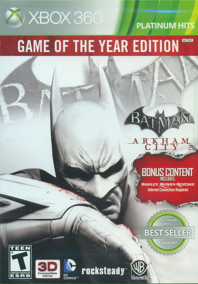 Batman: Arkham City (Game of the Year) (Platinum Hits) image 1