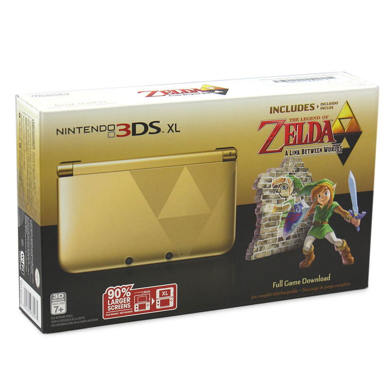 Nintendo 3DS XL (The Legend of Zelda: A Link Between Worlds - Black x Gold Limited Edition) image 1