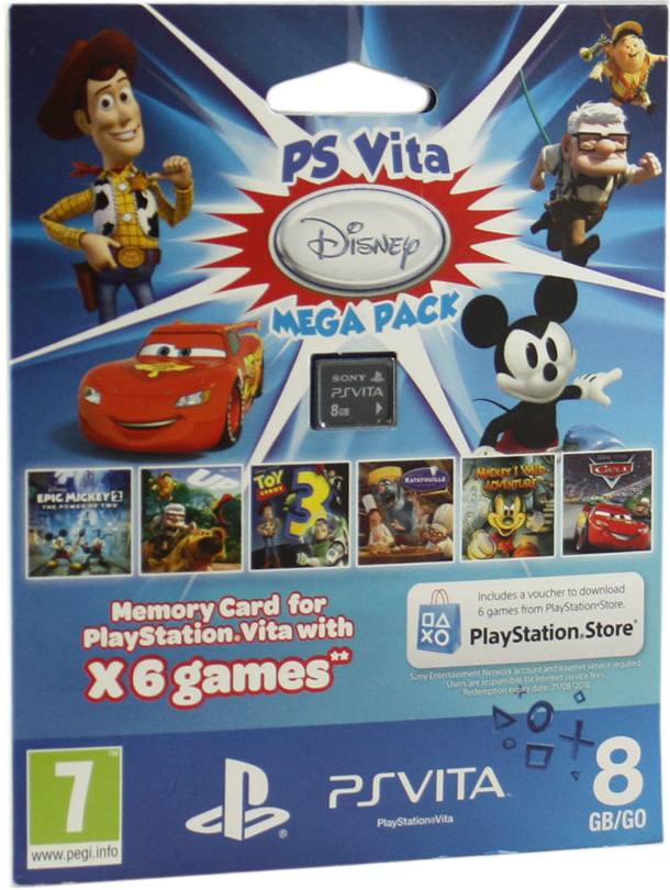 lever Følge efter Afståelse PS Vita Mega Pack Disney (Includes 6 Games and 8GB Memory Card) for PlayStation  Vita