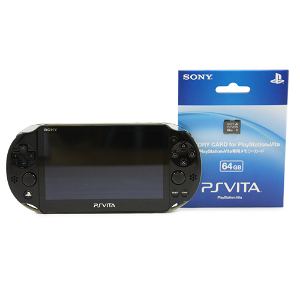 PS Vita PlayStation Vita New Slim Model - PCH-2000 (Khaki Black) [with 64GB Memory Card]