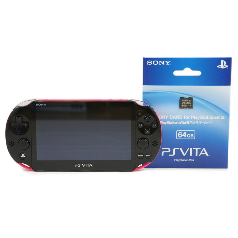 PS Vita PlayStation Vita New Slim Model - PCH-2000 (Pink Black) [with 64GB Memory Card] image 2