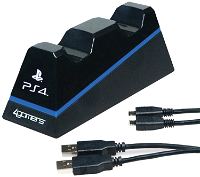Twin Play N Charge for Playstation 4 (Black)