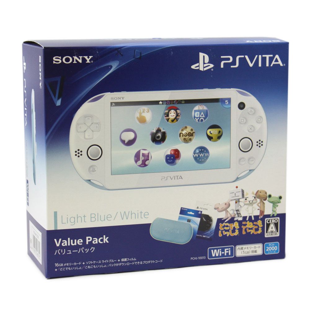 PlayStation Vita New Slim Model Value Pack (Light Blue White 