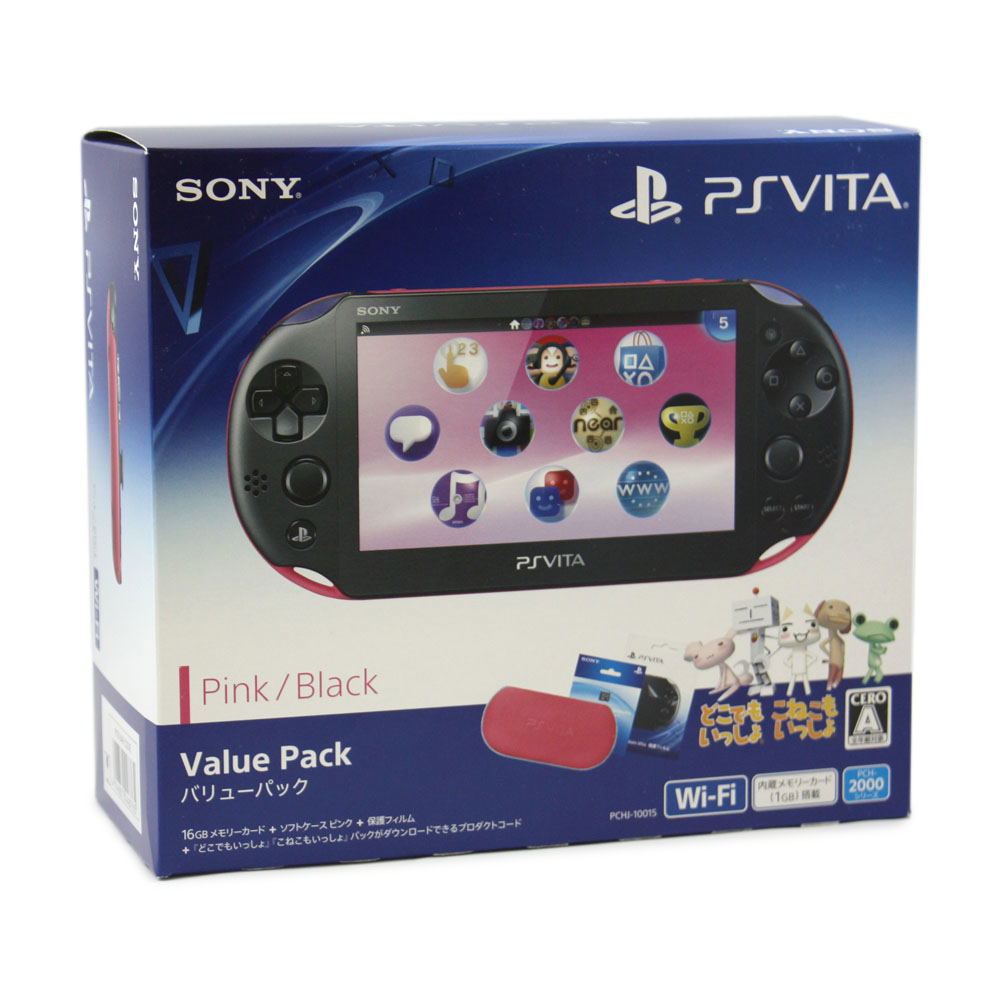 PlayStation Vita New Slim Model Value Pack (Pink Black)