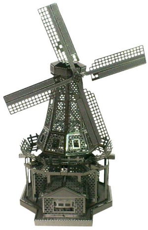 Metallic Nano Puzzle: Netherlands Windmill_